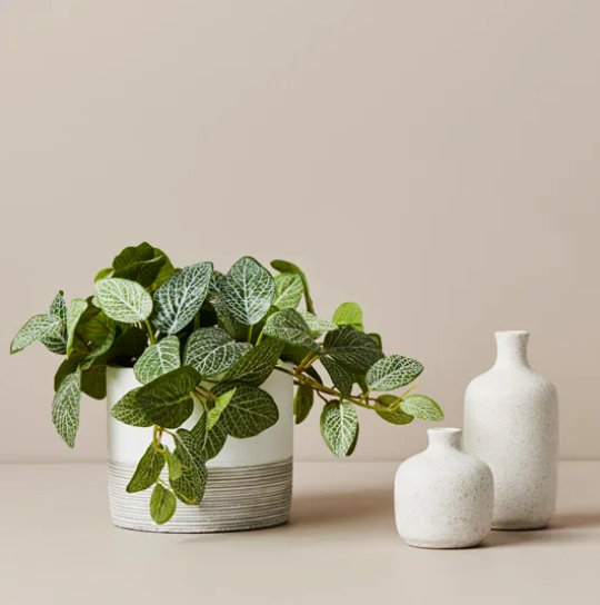 Ceramic Speckled Bud Vase Tall